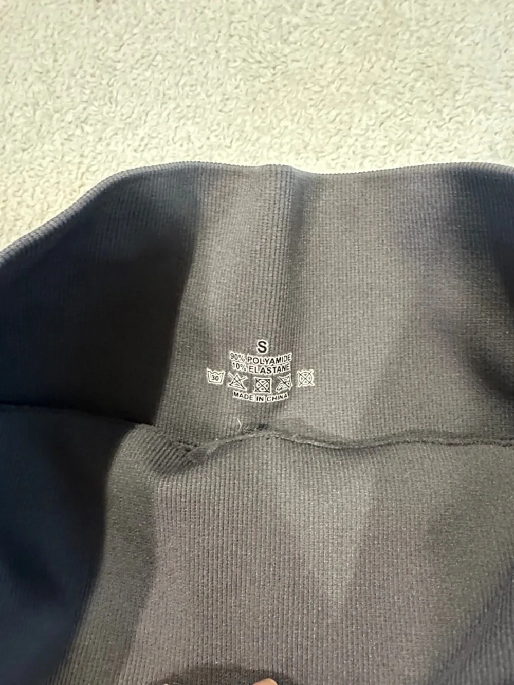 High-Waist Black Women's Active Shorts - Picture 2 of 6